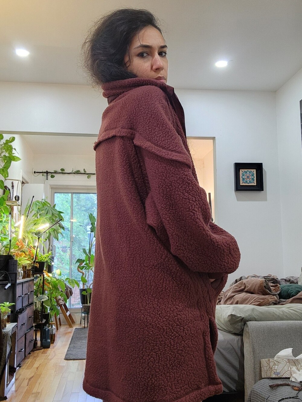 Free People Movement Long Fleece Jacket - Cozy Oversized Fit - We The Free
